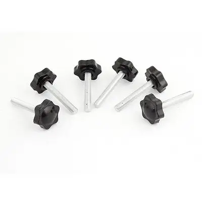32mm Star Head Dia Replacement 8mm x 50mm Clamping Screw Knob Grip 6 Pcs | Обустройство дома