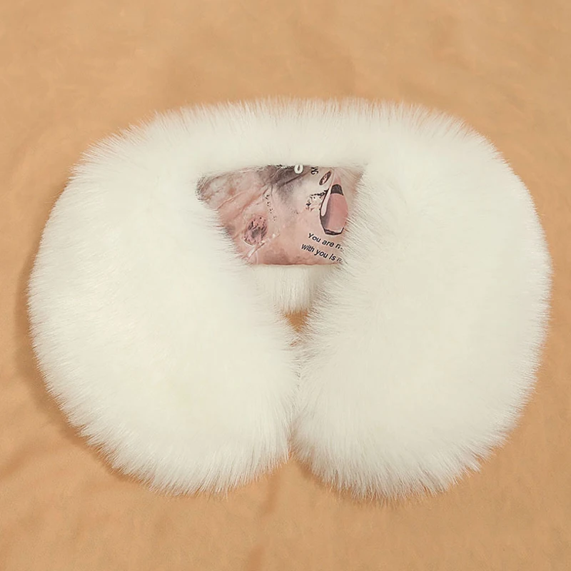 

Luxury Raccoon Fur Neck Collar Sale Fur Collar Winter Warm Natural Fur Womens Scarfs Faux Fur Coat Scarves Collar
