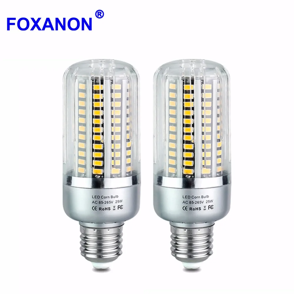 Foxanon 4 шт. светодиодный светильник E27 E14 220V 110V Ampoule Lumieres для внутреннего и наружного освещения кукурузная лампа люстра 5W 10W 15W 20W 25W SMD5736