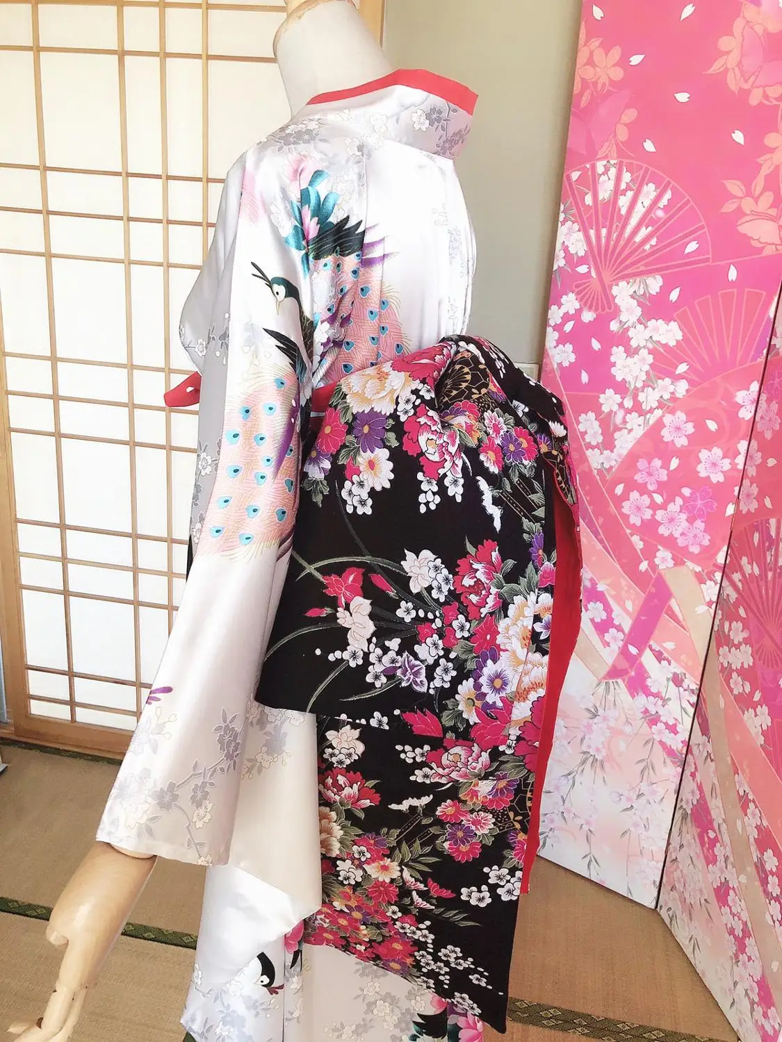 Японский изготовленный на заказ комплект кимоно красивое женское платье новое летнее представление кимоно Женская одежда