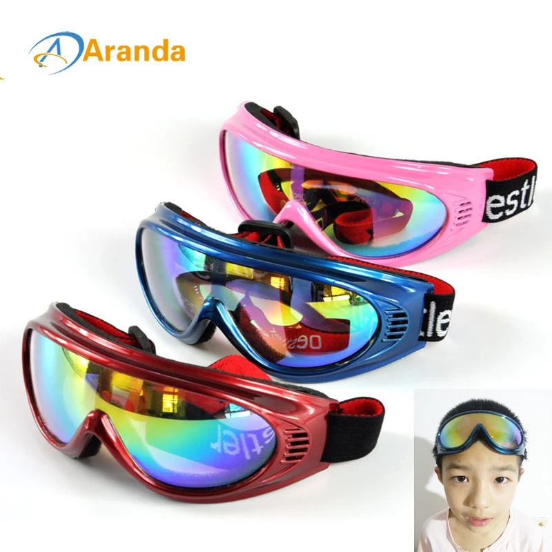 Gafas de esquí para niños, lentes de esquí la nieve, 6 colores, a prueba de viento, a prueba de viento|children goggles|goggles snowski glasses - AliExpress
