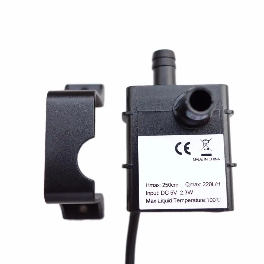 Мини Бесщеточный USB водяной насос DC5V 2,3 Вт 220л/ч погружной фонтан аквариумный циркулирующий