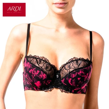 

Woman's Bra With a Partially Foam Cups on The Frames Embroidery Big Size ARDI R2530-11