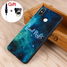 

Xiaomi Mi 8 Case Mi8 Black Frame Cartoon Painted Soft TPU Back Cover Mobile Phone Cases For Xiaomi Mi 8 SE #0607