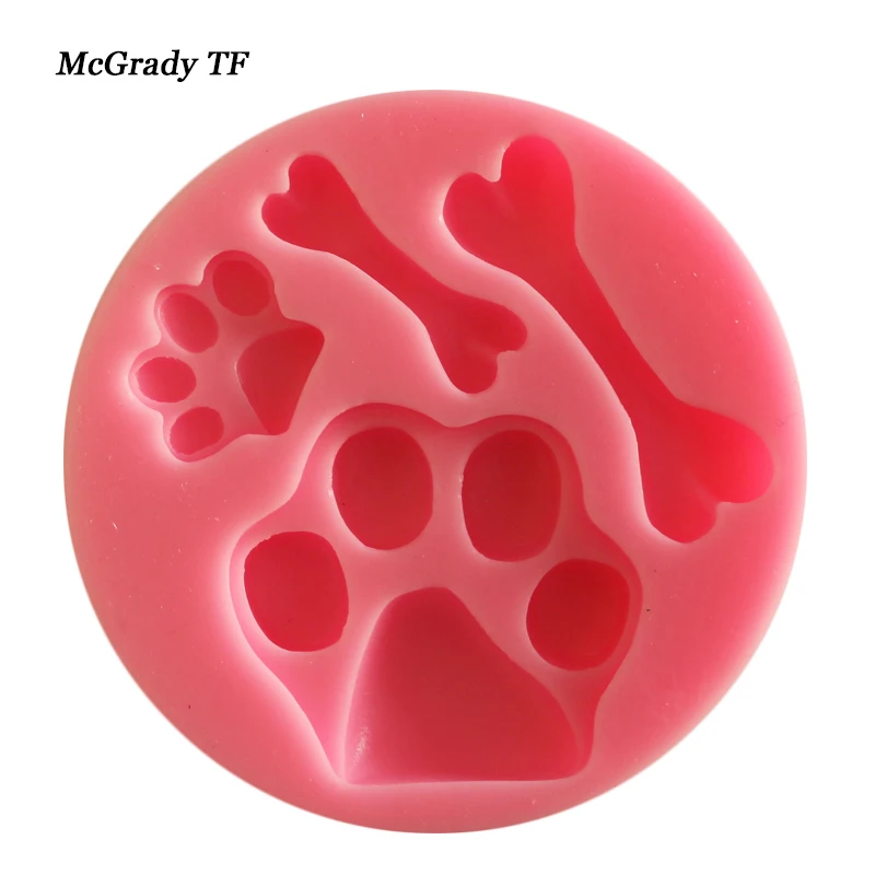 Facemile-Gift-Mold-Silicone-Chocolate-Fondant-Mold-Gift-Decoration-DIY-Dog-Paw-Bone-Shape-Baking-Mould (1)