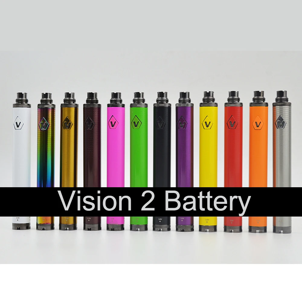 

New Vision 2 Battery Electronic Cigarettes 3.2~4.8V Variable Voltage eGo Twist Vision II Battery with USB Charger eCig Vape