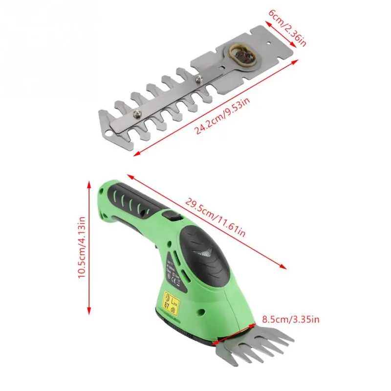 3,6 V перезаряжаемый триммер для хедж газонокосилка садовые инструменты с Европейским штекером 220 V/US Plug 110V опционально