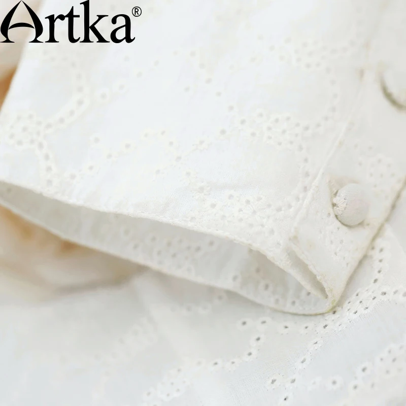 Artka 2015 женская ретро новая коллекция весенней одежды вышиванием с длинным