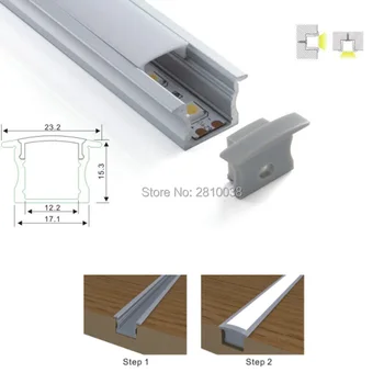 شراء300x2 متر مجموعات/الكثير T أسلوب Led الألومنيوم الإسكان الشخصي و T3-T5 المقسى Led قناة ل راحة جدار السقف مصابيح