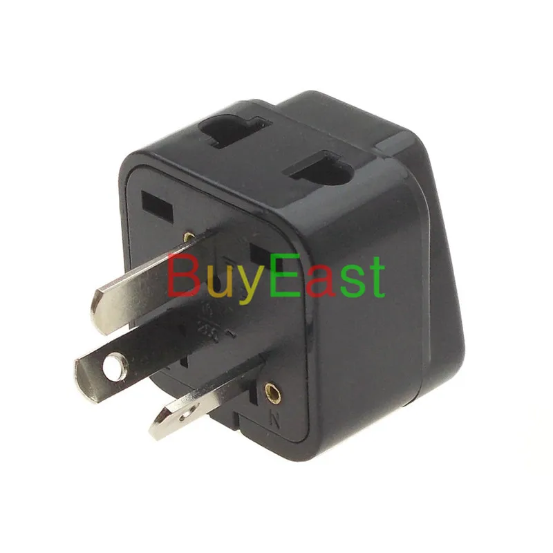 Лот 5 Австралии, Новой Зеландии тип I Travel Adapter 2 Way Multi Outlet Мощность адаптер Черный Цвет - Тип: Black