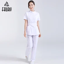 Медицинская медицинская хирургическая рабочая одежда для медсестры летние топы с короткими рукавами брюки стоматологическая клиника аптека салон красоты Повседневная Спецодежда