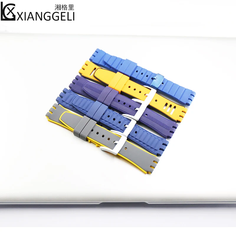 Аксессуары для часов силиконовый ремешок 19 мм Swatch Series SFK397 SFK360 SFK361 мужские и