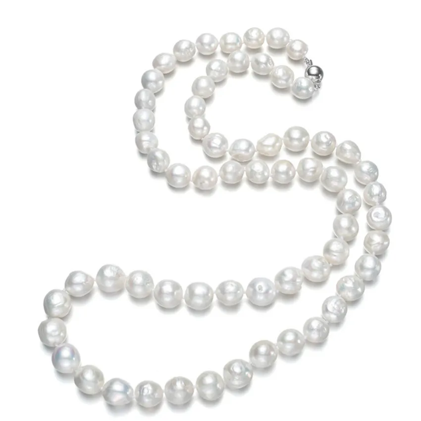 

SNH 11-12mm baroque 36inches 2018 Amazing New Real Black Pearl Jewelry Necklace For Women,Natural Freshwater Pearl necklace