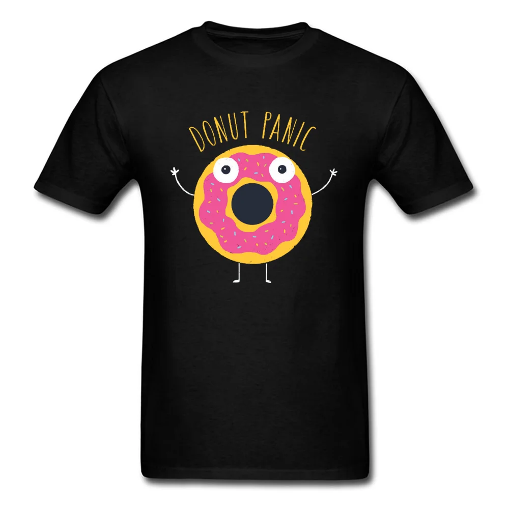 donut-panicPREVIEW_1024x1024 Pure Cotton Men Short Sleeve Tops Tees Hip hop Summer/Fall T Shirts On Sale O-Neck Tops Shirt donut-panicPREVIEW_1024x1024 black