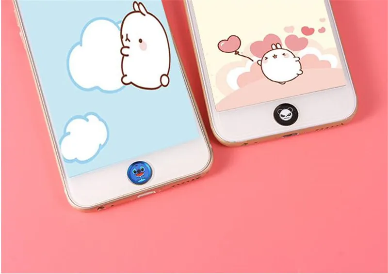 Мультяшная Милая наклейка на кнопку Touch ID Home для iPhone 5, 5S, SE, 6, 6 S, 7, 8 Plus, для Ipad air 2, мини клавиатура с идентификацией отпечатков пальцев