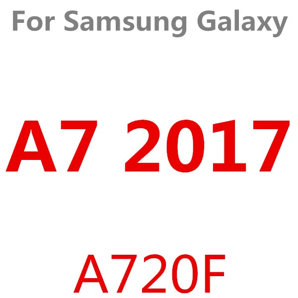 Экран протектор Закаленное Стекло для samsung Galaxy A8 A3 A5 A7 J4 J6 A6 J1 J2 J3 J5 J7 S3 S4 S5 S6 Note 3 4 5 пленка - Цвет: A7 2017 A720