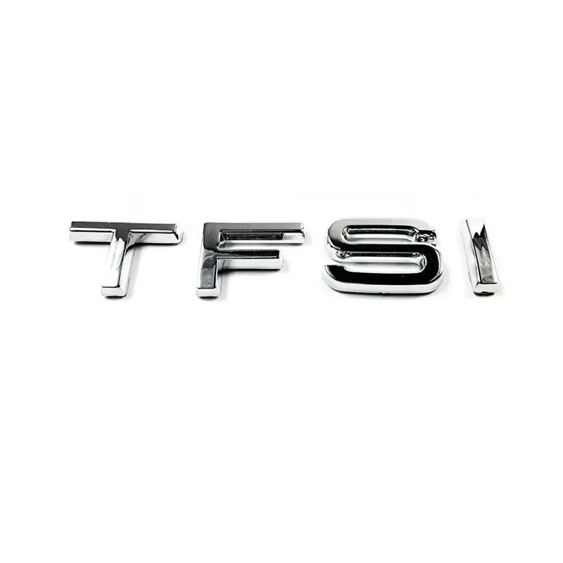 100pcs/lot New Poducts TFSI Chrome Badge Emblem