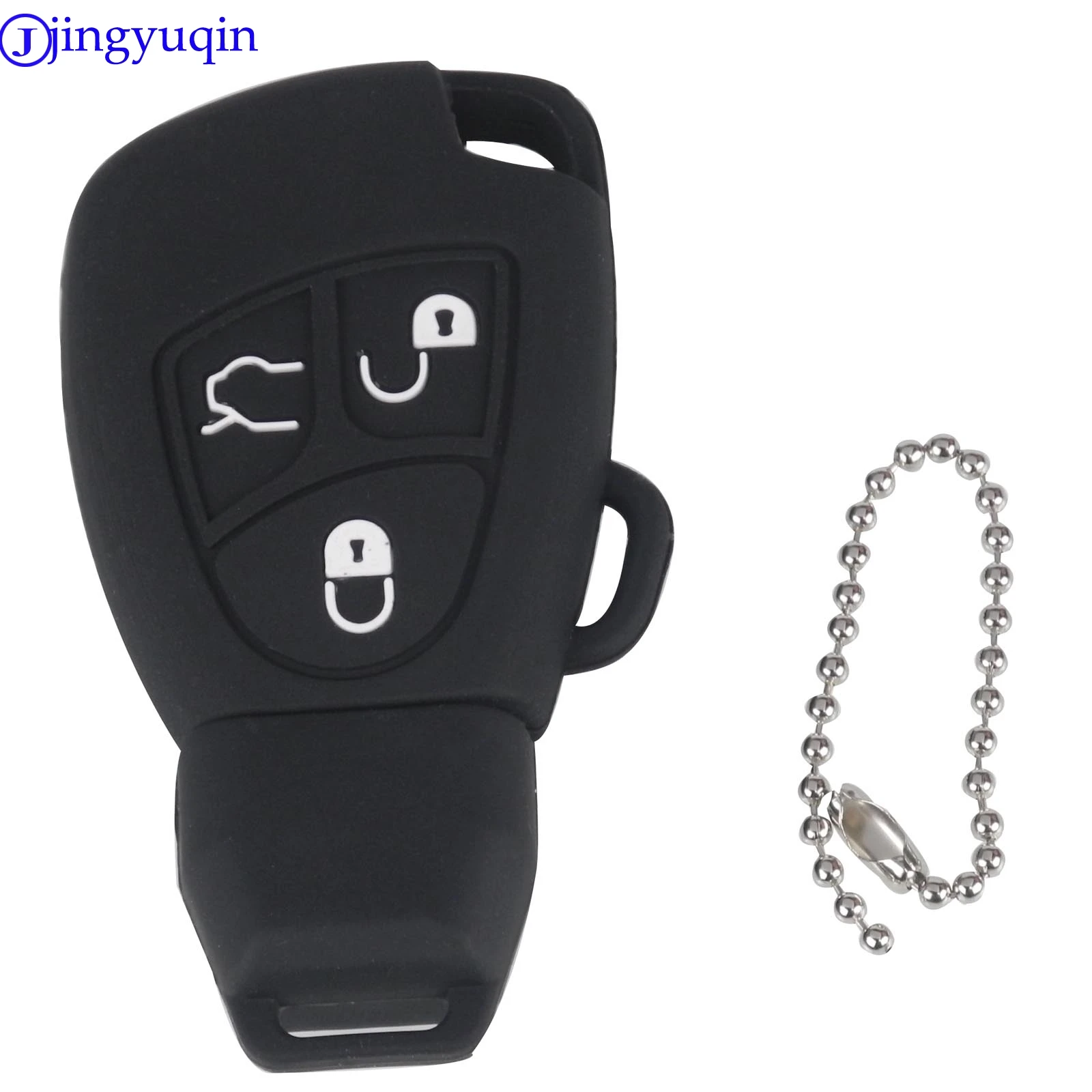 Jingyuqin 10ps 3 кнопки силиконовый чехол для дистанционного ключа Mercedes Benz B C E ML S CLK CL