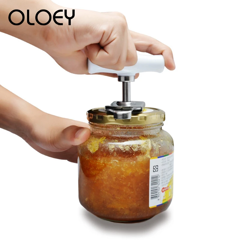 

OLOEY Stainless Steel Bottle Opener Multi-Function Adjustable Kitchen Gadget Can Opener Screw Capper Non-Slip Opener Screwdriver