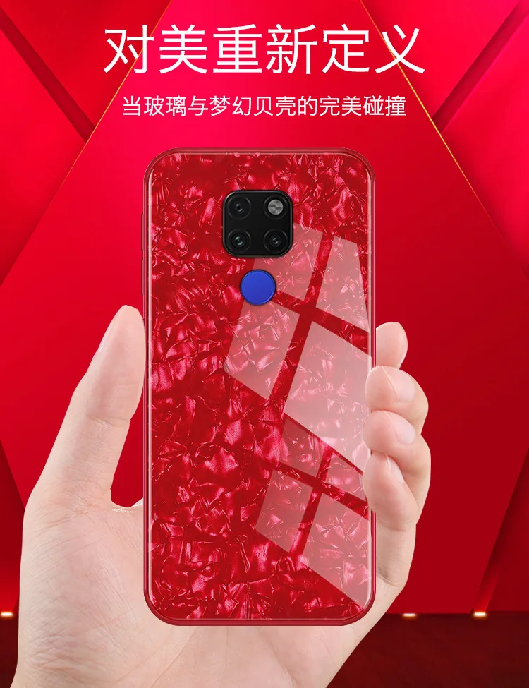 Huawei Mate 20 Pro Cover Case Luxury Bling Shell Soft Edge Tempered Glass | Мобильные телефоны и аксессуары
