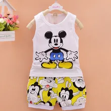 Summer Children Boys Girls Baby Fashion Infant Clothing Set Kids Cotton Cartoon Shorts Suit Twinset baby tracksuit kids clothes