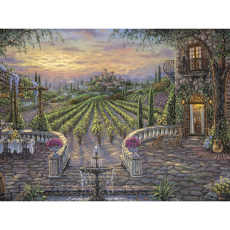 Full square/Round drill Diamond embroidery Green Tea Garden 5D DIY diamond Painting Cross Stitch Rhinestone Mosaic D21 | Дом и сад