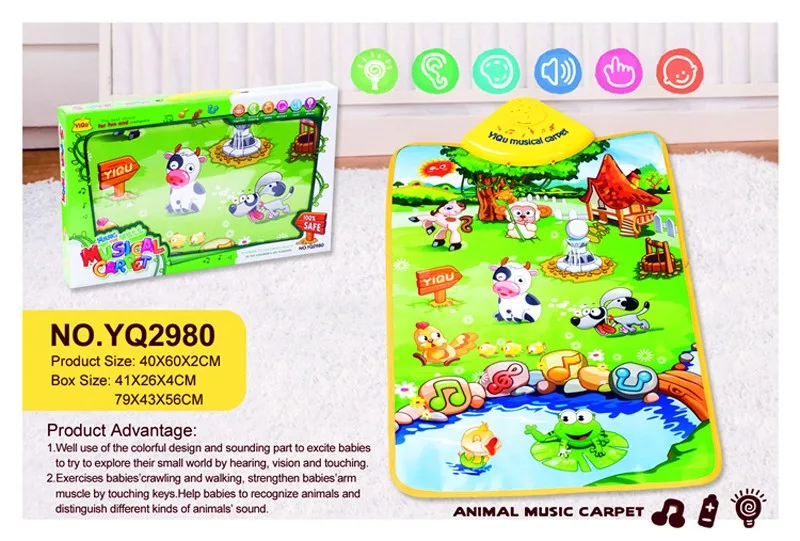 New Farm Music Carpet Mat Exercise Baby Crawling Walking Hearing