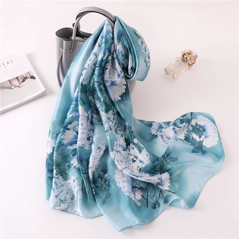 Хит, летний дизайнерский брендовый женский шарф, модный принт, мягкие шелковые шарфы для женщин, шали, пашмины, пляжный Палантин из фуляра