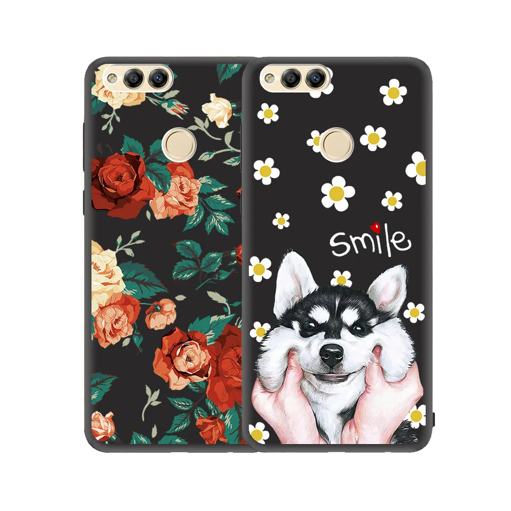 Soft Case For Huawei Mate SE 5.93" Colorful Patterned Printed Silicone