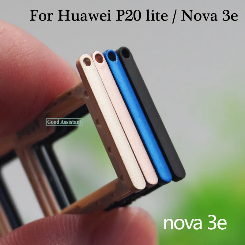 

For Huawei P20 lite ANE-L01 / Nova 3e ANE-TL00 Sim Tray Micro SD Card Holder Slot Parts Sim Card Adapter