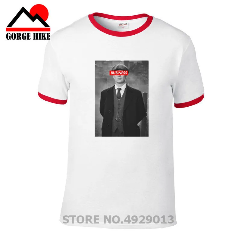 Популярные футболки с надписью Peaky blinders Tommy Shelby мужские короткими рукавами и