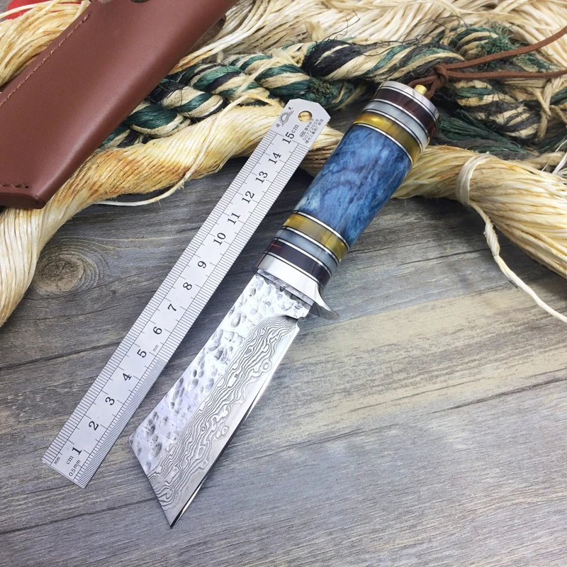 New EDC Tools Damascus Handmade Knives Utility Tactical Hunting