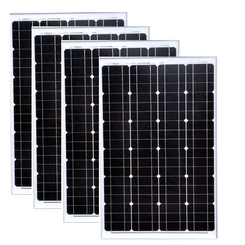 

Panel Solar 12v 60w 4 Pcs Solar Panels 48v 240W Solar Car Charge Battery Solar Home Lighting System Motorhome Camping Car