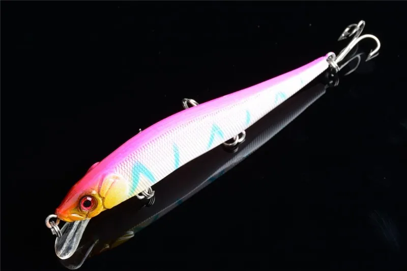 1x 11.5cm 13g Bent Minow Fishing Lure Hard Plastic Artificial Lures 3D Fish Eye Swim Bait Crankbait Fake Baits Low Factory Price (7)