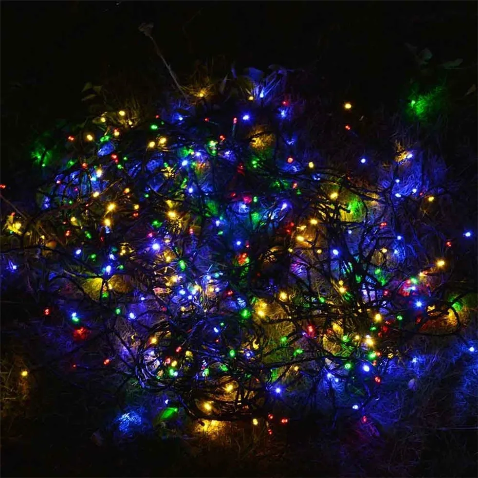 Solar powered string lights outdoor lighting led fairy lights