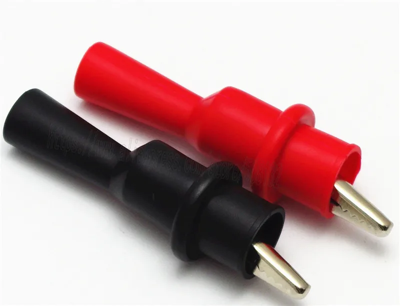 1 paire de sonde de compteur de test noir et rouge pointe de sonde