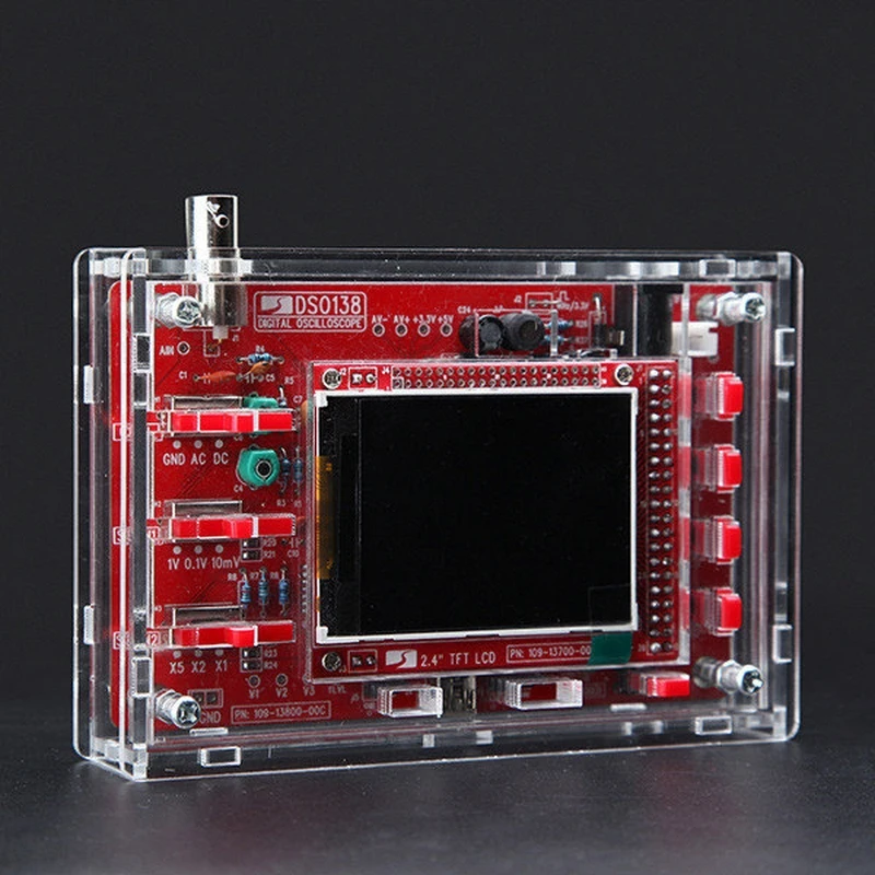 DSO138 2," DIY TFT lcd цифровой DSO138 SMD набор измерительных приборов осциллограф STM32 тестер с акриловым чехол