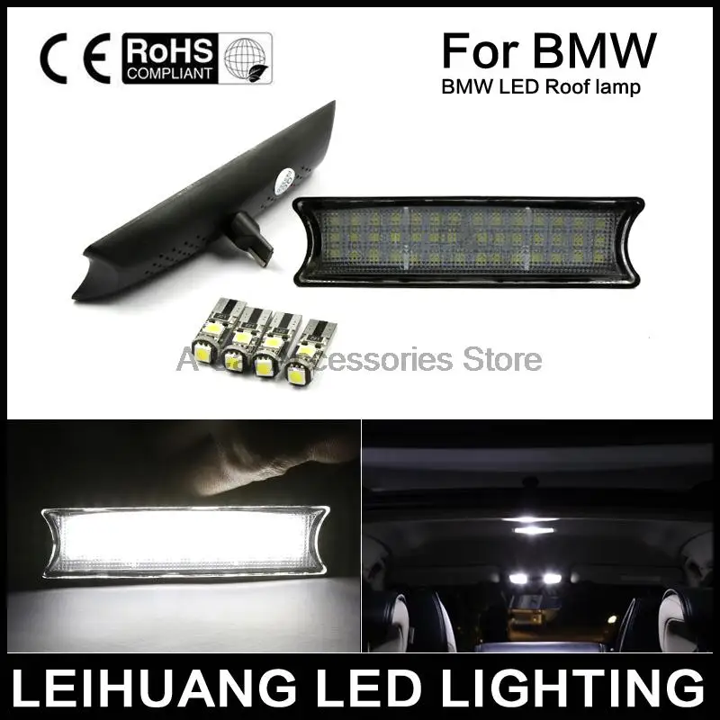 

Car LED License Plate Lamps fit For BMW X5 E53 LED Roof light canbus Error Free(Fits: BMW)