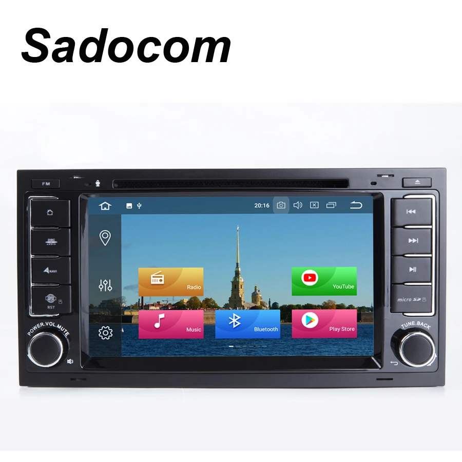 Android 9 0 Octa Core 4G + 32G dvd плеер автомобиля gps навигация с RDS радио bluetooth для VW Touareg T5