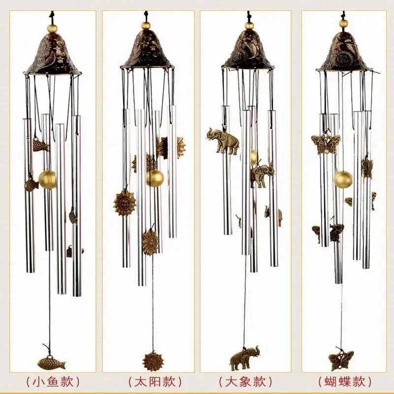 

Outdoor Living Wind Chimes Yard Antique Amazing Garden Tubes Bells Copper Home Windchime Chapel Bells Wall Hanging Home Decor
