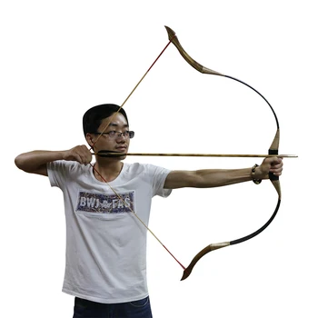 

Archery Traditional Recurve Bow Archery Hunting Handmade Horse Bow Longbow 30-50 lbs For Hunting Shooting Outdoor Sports Game