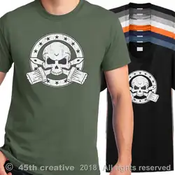 2019 новая хлопковая Футболка Painter Skull T Shirt-pro painters череп со скрещенными костями рубашка картина "дом" рубашка Летний стиль футболка