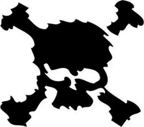1PC Free Shipping Waterproof Wallpaper Wall Sticker DC00818 Skull Scatter Crossbones Car Bumper Reflective | Дом и сад