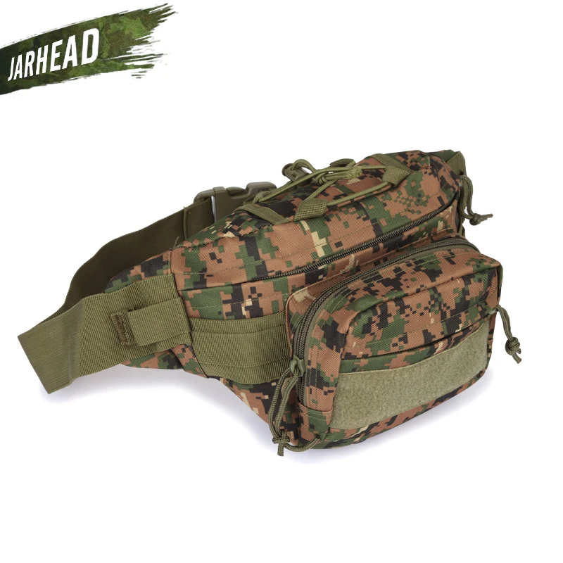 Tactical Molle Pouch Belt Waist Fanny Pack Camping Hiking Military Shoulder Bag Sporting Goods