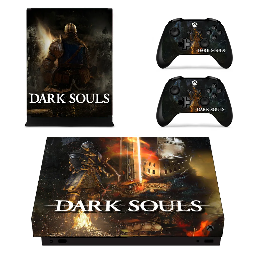 Dark Souls кожи Стикеры наклейка для microsoft Xbox One X консоли и контроллеры Скины Стикеры s для Xbox One X кожи винила