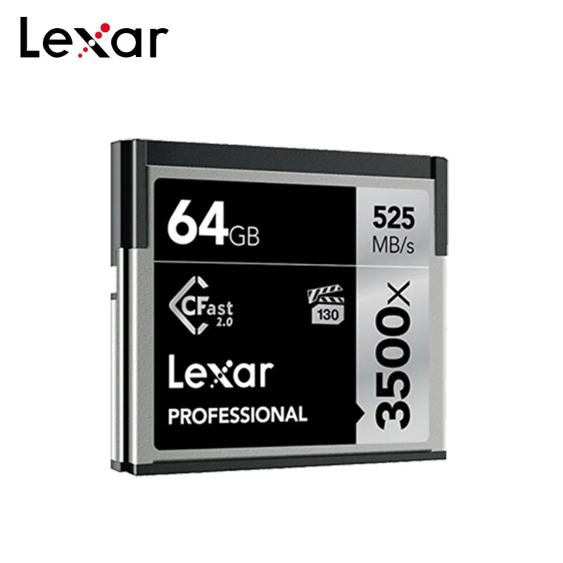 Lexar CF карт 256 ГБ 128 Гб 64 Гб Cfast 2,0 слот для карт памяти 512 ГБ 3500x до 525 МБ/с. для профессионального Камера sony Камера