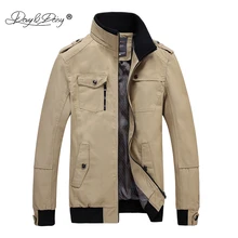 DAVYDAISY Новое поступление осень весна модная мужская куртка приталенное пальто мужская повседневная верхняя одежда брендовая одежда JK079