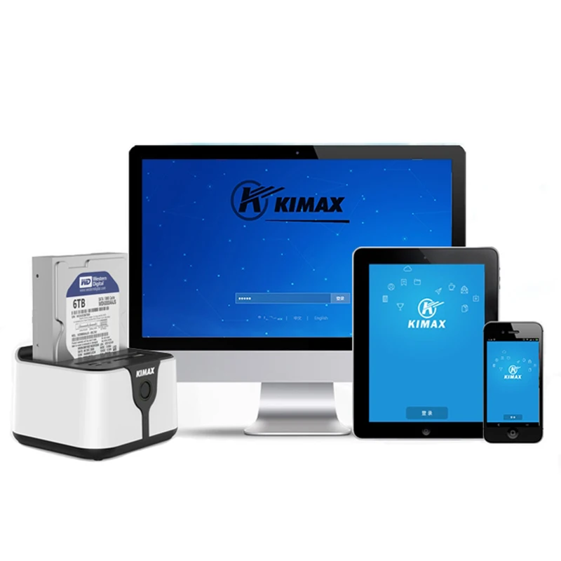 HDD WiFi Docking Station 1 bay Max 8TB Hard Disk Wireless Control App For Android Ios 4