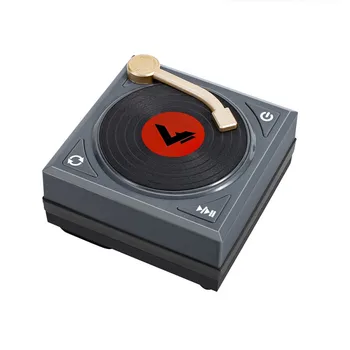 

QIATENG Smart Bluetooth Speaker Retro Phonograph Bluetooth 5.0 High Fidelity Speakers for PC Laptop Tablet Smartphones