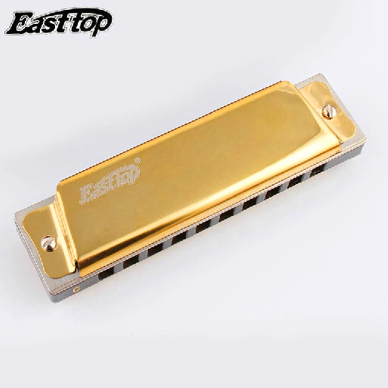 

Easttop 10 Harmonica silver golden Harmonica Diatonic 12 Tune BluesHarp DiatoneHarmonica Mouth Easttop 10 Harmonica